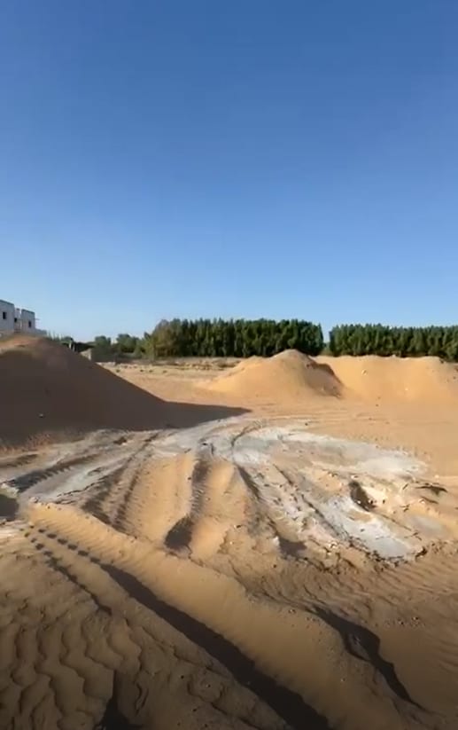 Plot 8449 — Al Zahya P11, Ajman. 160m² freehold townhouse land, G+2 permit, official Ajman Municipality title deed in hand. Ready to build today.